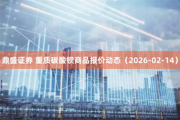 鼎盛证券 重质碳酸钡商品报价动态（2026-02-14）
